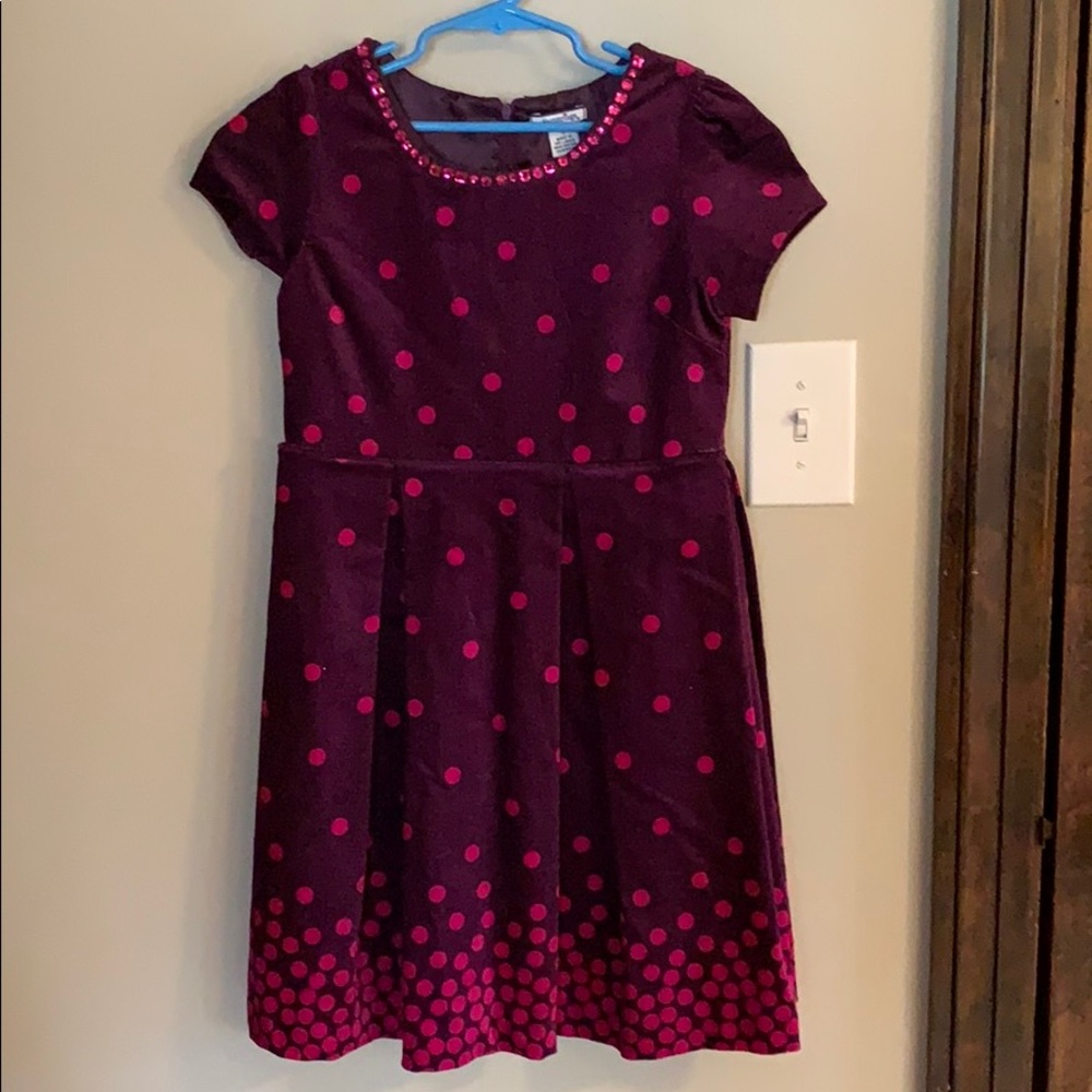 Hartstrings girl’s velvet dress (size 7)